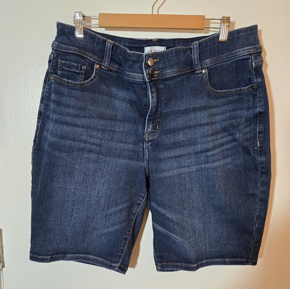 Lane Bryant- Dark Blue Denim Shorts